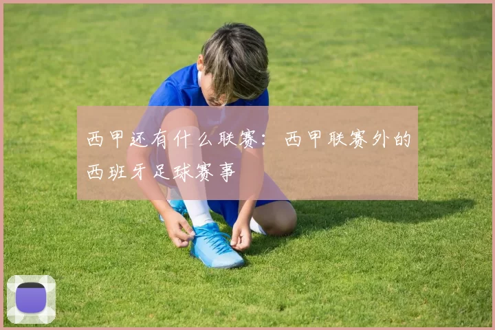 西甲还有什么联赛：西甲联赛外的西班牙足球赛事