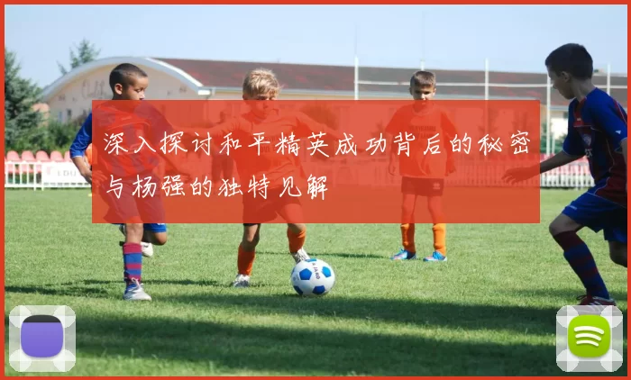 深入探讨和平精英成功背后的秘密与杨强的独特见解